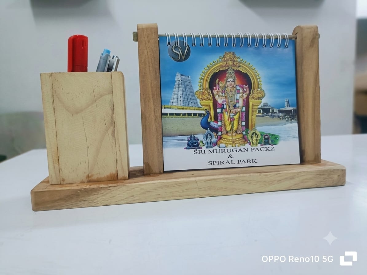 Wood Table Calendar